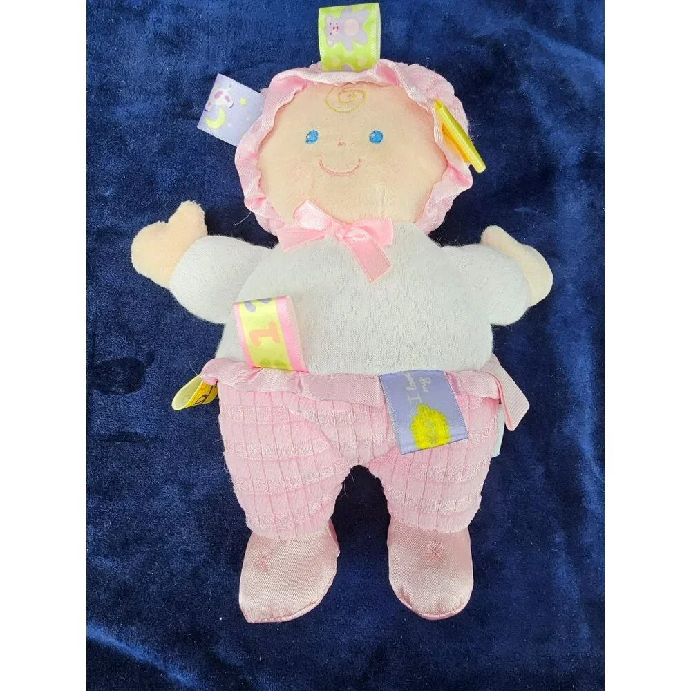 Taggies Signature Collection Baby Doll Pink Plush 8 Soft Lovey Mary‎ Meyer Plush